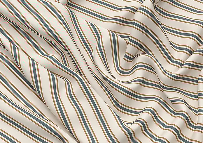 The British Stripe Co. Mary, Teignbridge No.1 - Twist&Fit Roman Blind - Image 4